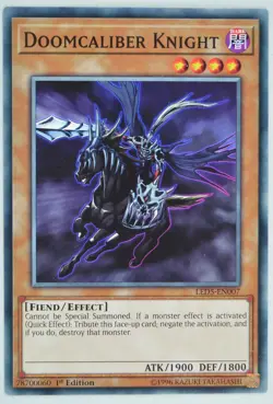 Yugioh Doomcaliber Knight LED5-EN007 Common 1st Edition - Image 1