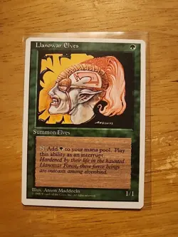 Llanowar Elves - Fourth Edition 4th - MTG Magic - Common - Green Creature - Image 1