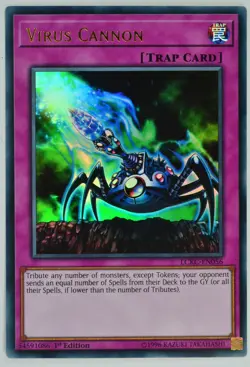 Yugioh! Virus Cannon LCKC-EN056 Ultra Rare 1st Edition - Image 1