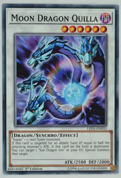 Yugioh Moon Dragon Quilla LED5-EN033 Common 1st Edition - Image 1