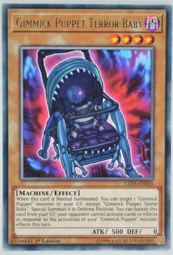 Yugioh Gimmick Puppet Terror Baby LED5-EN035 Rare 1st Edition - Image 1