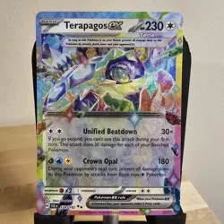 Terapagos ex 128/142 Stellar Crown Holo Double Rare NM Pokemon TCG - Image 1