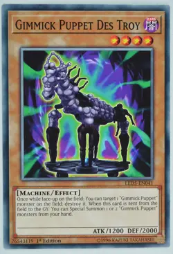 Yugioh Gimmick Puppet Des Troy LED5-EN041 Common 1st Edition - Image 1