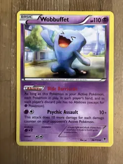 Pokemon TCG Wobbuffet Phantom Forces 36/119 Regular Uncommon LP - Image 1
