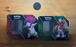 Pokemon Divergent Powers Tin Set Of 2 Tins Typhlosion & Decidueye V + PokeCoin - Image 2