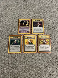 Pokemon Gym Heroes Alakazam and Trainer Lot - Image 1
