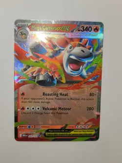 Pokemon Mega Camerupt ex 022/132 Base Set Mega Evolutions Double Rare - Image 1