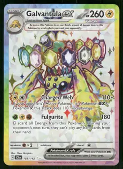 Galvantula ex - 159/142 Ultra Rare Holo NM Pokemon SV07: Stellar Crown - Image 1