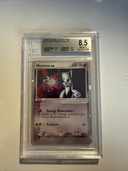 2003 Pokemon EX Ruby & Sapphire Mewtwo EX Holo #101 BGS 8.5 NM-MT - Image 1
