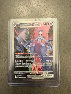 Pokemon Team Rockets Mewtwo EX 213 & Misty’s Psyduck 193. Great Condition NM - Image 2