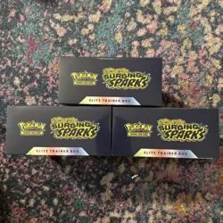 Pokemon TCG Surging Sparks Elite Trainer Box ETB SV08 - NEW SEALED LOT OF 3 - Image 3