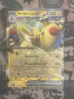Pokemon Ampharos ex SVP 016 Scarlet & Violet Holo Black Star Promo - Image 1