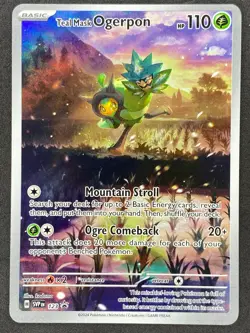 Pokemon Teal Mask Ogerpon SVP123 SV Black Star Promo LP/NM - Image 1
