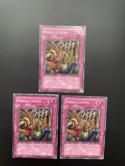 Yugioh Needle Ceiling PGD-045 1st Edition Common Damaged X3 - Image 1