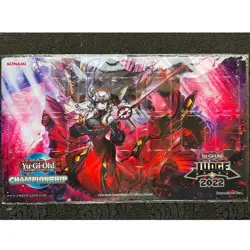 YuGiOh Red Cartesia TCG Playmat Rubber Mat With Zones OCG CCG - Shipped From US - Image 1