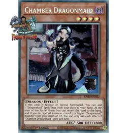 Yugioh! 1x Chamber Dragonmaid RA04-EN032 Collector's Rare 1st Ed NM - Image 1