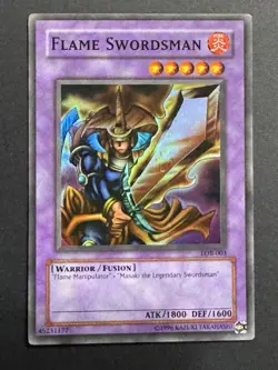 Flame Swordsman LOB-003 the Legend of Blue Eyes White Dragon Unlimited NM - Image 1