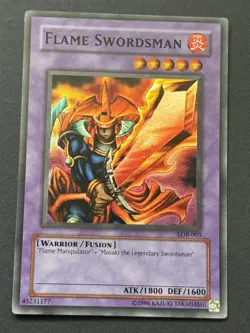 Flame Swordsman LOB-003 the Legend of Blue Eyes White Dragon Unlimited NM - Image 4