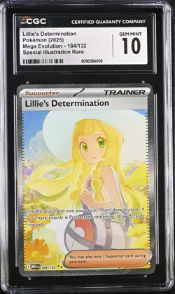 Lillie's Determination - 184/132 - SIR - Pokemon Card - CGC 10 Gem Mint - #G46 - Image 1
