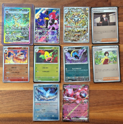 Japanese Pokemon TCG Card Lot of 10 - Leafeon ex SAR Terastal Festival, Magneton - Image 1