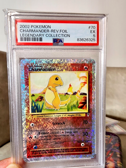 Pokemon Card - Charmander Reverse Holo Legendary Collection 70/110 - PSA 5 - Image 1