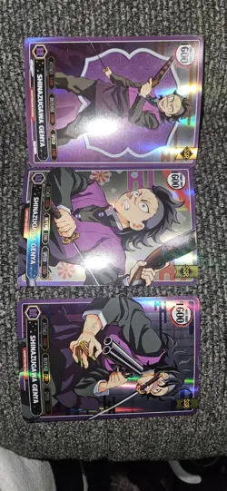 Shinazugawa Genya SSR Demon Slayer Anime Trading Card Holo Foil - Image 1
