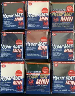 KMC 60 Hyper MAT MINI Japanese Card Sleeves 62x89mm Yu-Gi-Oh! Cardfight!! Colors - Image 1