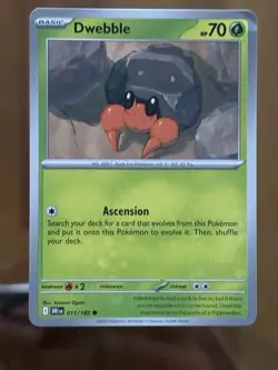 Dwebble 011/182 Sv10: Destined Rivals Regular Pokemon Card - Image 1