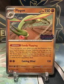 Flygon 016 Stamped Promo Phantasmal Flames Prerelease Alt Art Pokemon Card NM - Image 1