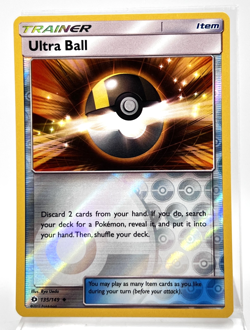 Ultra Ball Reverse Holo 135/149 Pokemon Card 2017 Sun & Moon Base Set - Image 1