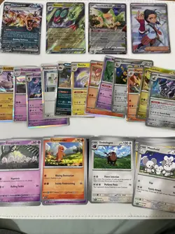 Pokemon Paldean Fates Bulk Lot 200 Cards + 3 EX 1 FULL ART + 12 Holos - Image 1