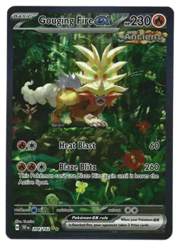 Pokemon Gouging Fire ex 204/162 Temporal Forces Special Illustration Rare Card - Image 1