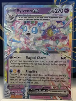 Pokemon Prismatic Evolutions TCG Holo Holographic Card - Sylveon EX (041/131) - Image 1