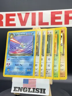 Vintage Pokemon WOTC Card Lot - 12 Non-Holo Base Shadow Team Rock - Image 1