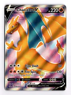 Charizard V #SWSH050 Sword Shield Full Art Promo Holo Pokemon Card TCG NM - Image 1