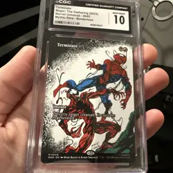 MTG Terminate. Borderless. Marvel Universe Eternal CGC Gem Mint 10 Pop 1 🔥 - Image 1