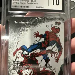 MTG Terminate. Borderless. Marvel Universe Eternal CGC Gem Mint 10 Pop 1 🔥 - Image 4