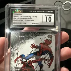 MTG Terminate. Borderless. Marvel Universe Eternal CGC Gem Mint 10 Pop 1 🔥 - Image 5