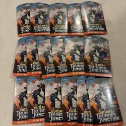 Magic The Gathering OUTLAWS OF THUNDER JUNCTION Play Booster Packs LOT OF 17 NEW - Image 1