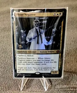 Magic The Gathering Mister Negative 0135 Foil Mythic Rare 2025 Pre Release Stamp - Image 1