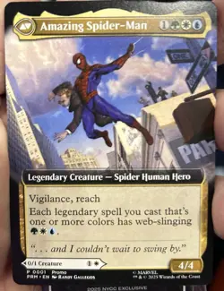 NYCC 2025 Excl MTG Peter Parker Amazing Spider-man PROMO Magic Gathering - Image 4