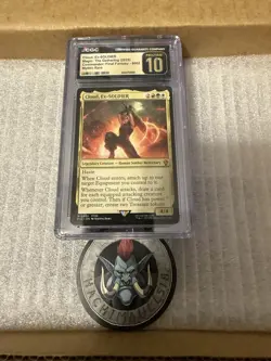 CGC Pristine 10 - Cloud Ex Soldier 0002 Mythic Rare Final Fantasy MTG - Image 1