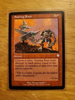 Searing Rays - Invasion - MTG Magic - Uncommon - Red Sorcery - Image 1