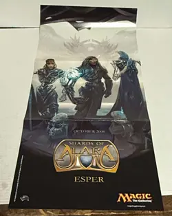 MTG Magic the Gathering Shards of Alara Esper Promotional Poster 2008 WOTC - Image 1