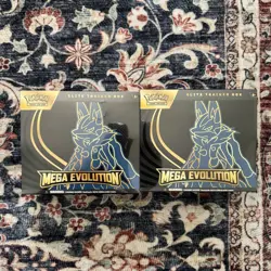 Pokemon TCG Mega Evolutions Elite Trainer Box Lucario Art New Sealed ETB Lot 2 - Image 1