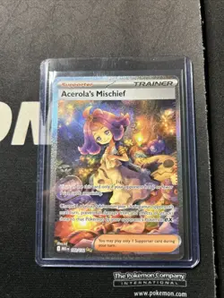 2025 Pokemon Mega Evolution Acerola’s Mischief 183/132 Special Illustration Rare - Image 1