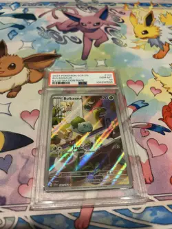 Pokemon Bulbasaur 143/142 Sv07 Stellar Crown 143 Illustration Rare GEM MT PSA 10 - Image 3
