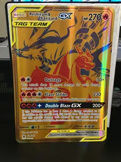 Reshiram & Charizard GX SM247 Pokemon Black Star Promo Jumbo - Image 1