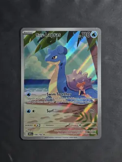 Misty's Lapras 194/182 Illustration Rare SV10: Destined Rivals Pokemon TCG NM - Image 1