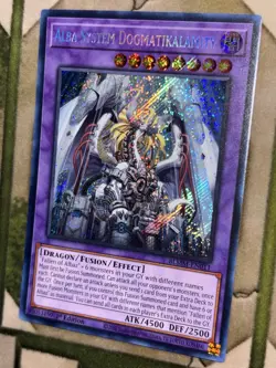 YuGiOh ALBA SYSTEM DOGMATIKALAMITY Secret Rare BLMM-EN011 - Image 1